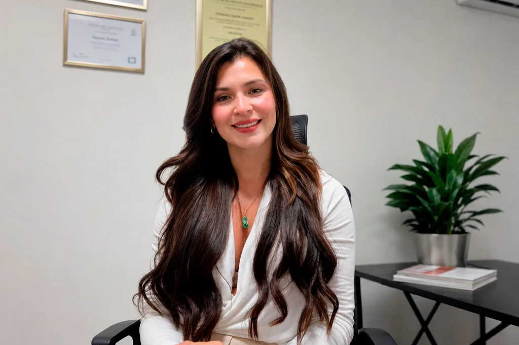 Vanessa Henao, psicóloga, en su espacio de trabajo